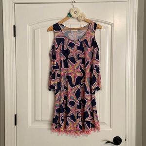 Dress/cover up, multi color, L